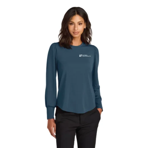 Mercer+Mettle® Women’s Stretch Jersey Long Sleeve Blouson Top